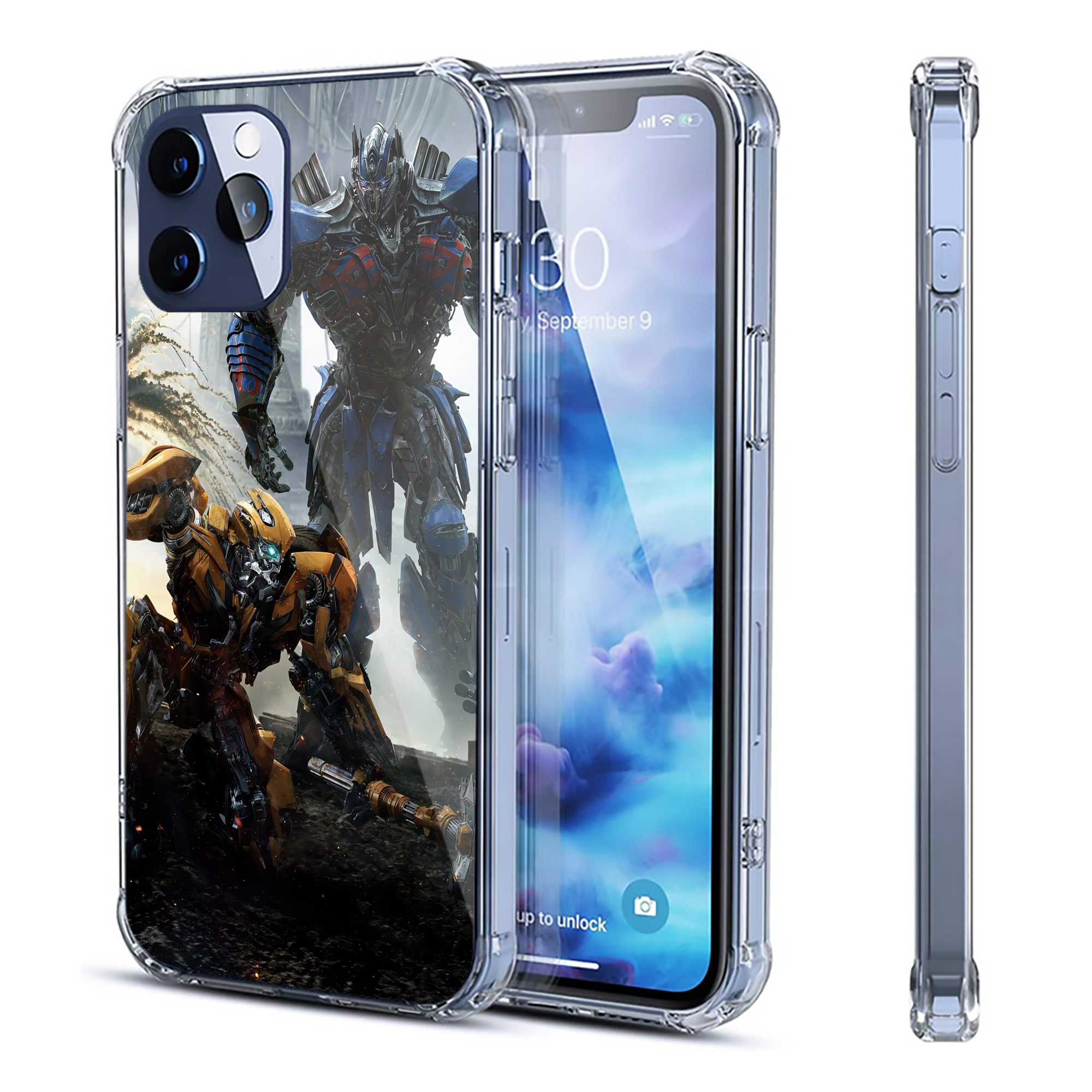 （画像用） Transformers トランスフォーマー 【iPhone 12シリーズ対応】透明スマホケース（クリアソフトケース）
